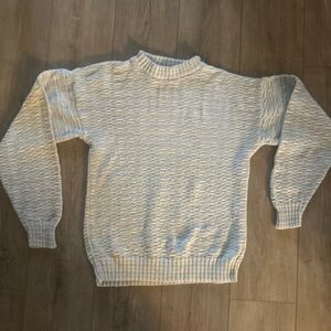 Vintage 80s Knit Cardigan Sweater Vest Ron Chereskin Pastel‎ Easter Spring Large